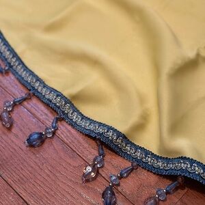 ELKCA S-Shaped Curtain Tier 1 Panel 52” X18” Yellow